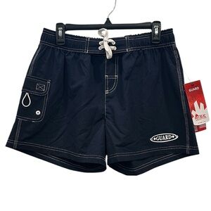 Kiefer Aquatics Lifeguard Board Shorts NEW Womens XL Navy Blue USA